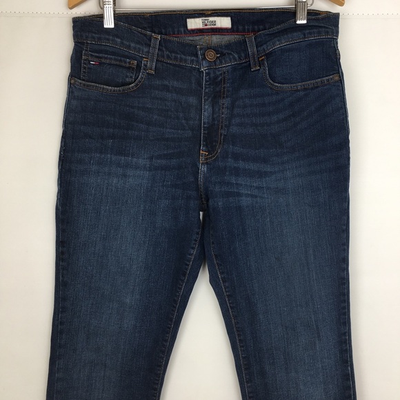 Tommy Hilfiger Straight Leg Jeans Mens Size 32x32 Blue Denim - Picture 2 of 12